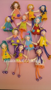  Conjunto de broches de muñecas Agata
